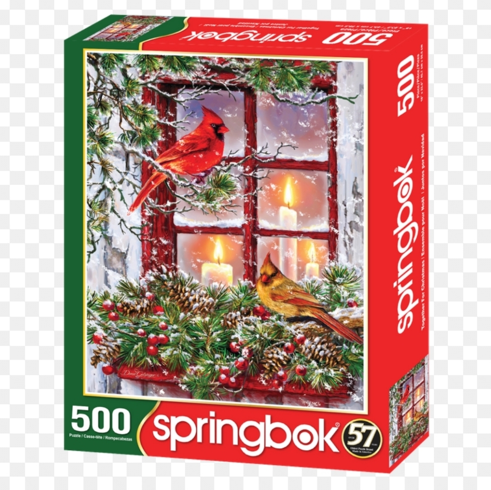 Springbok Winter Cardinals Puzzle - 500 Pieces